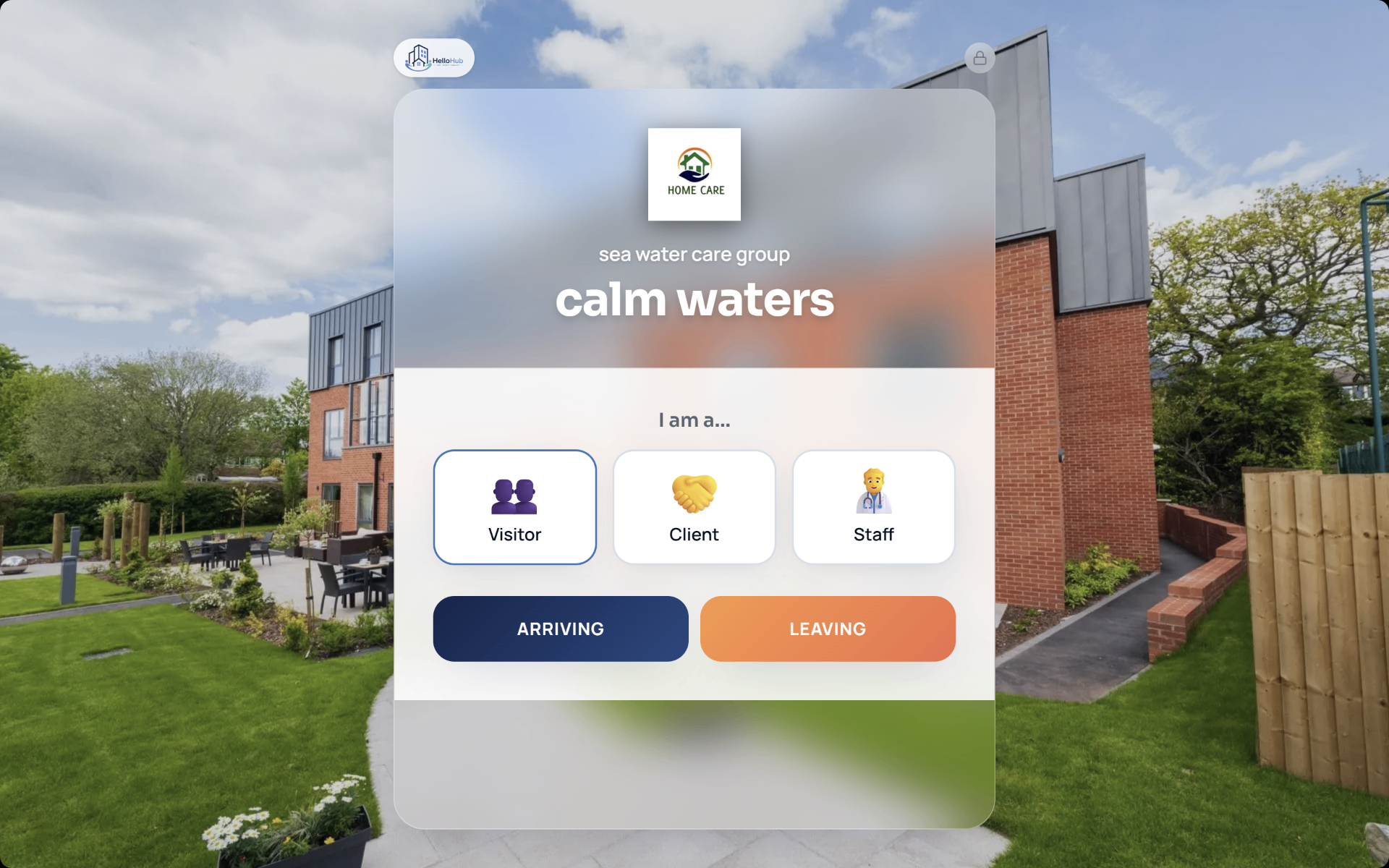 3. Visitor, client or staff — arriving or leaving